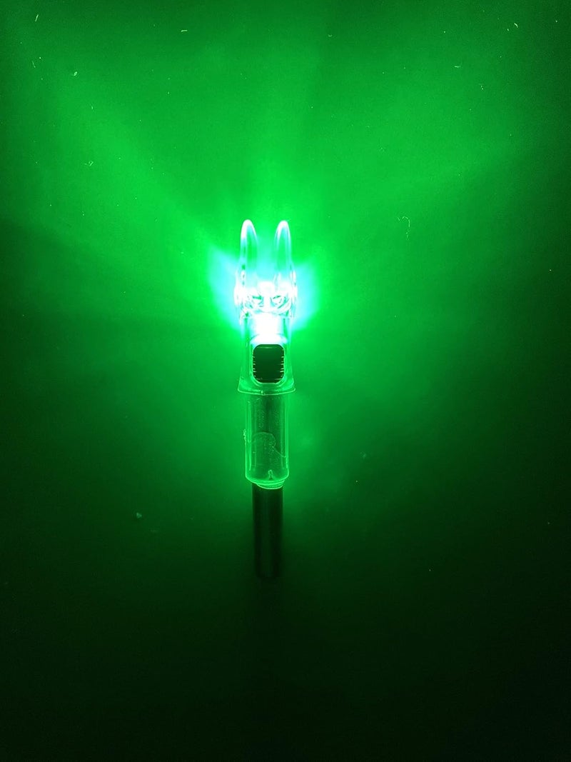 DEEPOWER Store 6 Pack X Lighted Archery Nocks for Arrows .204 Inside Diameter Lighted Arrow Nocks for 5.2mm Arrows Shafts with ON/Off Switch - Image 4